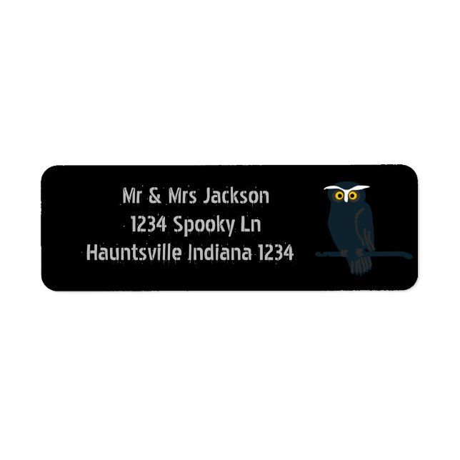 Owl Label (Front)