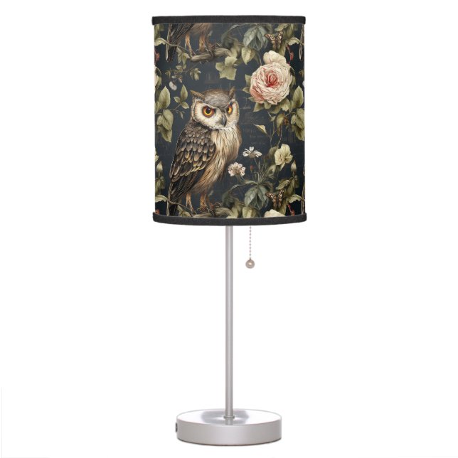Owl Lamp Shade Celestial Owl Lampshade Retro (Left)