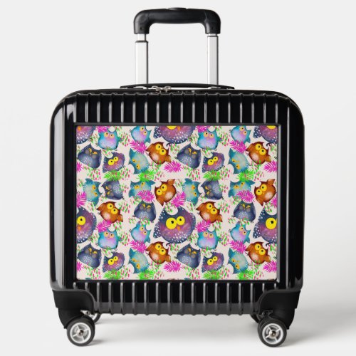 Owl Lamp Shade Colorful Owl Luggage