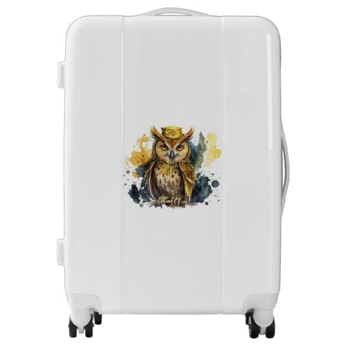 Owl Lamp Shade Gold Night Bird Luggage