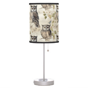 Owl Lamp Shade Starry Night Owl Lampshade Retro