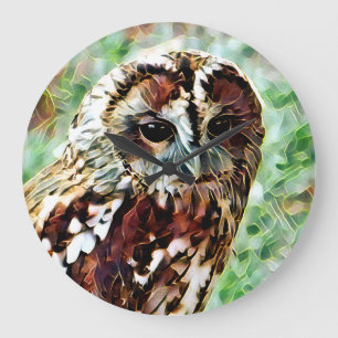 OWL LARGE CLOCK