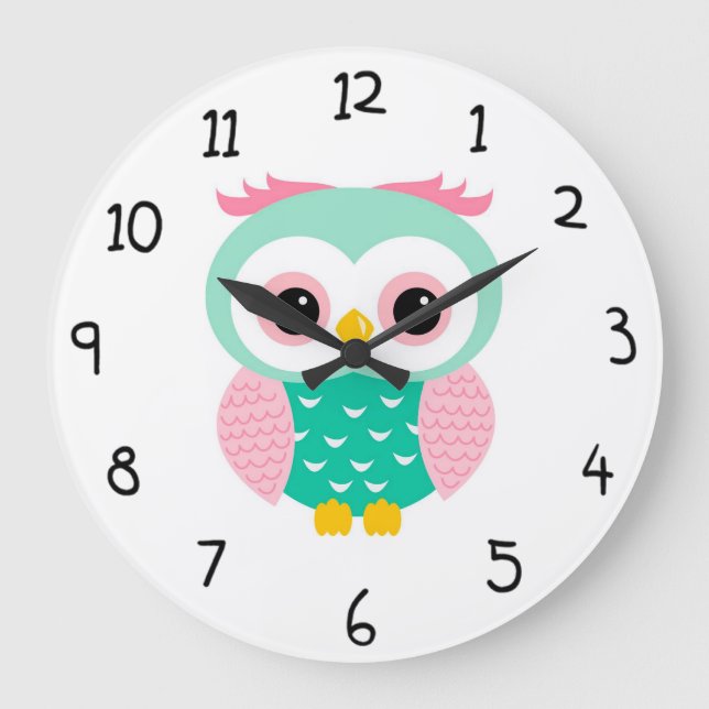 Owl Large Clock (Front)
