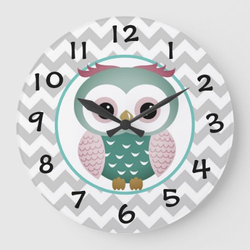 Owl Large Clock