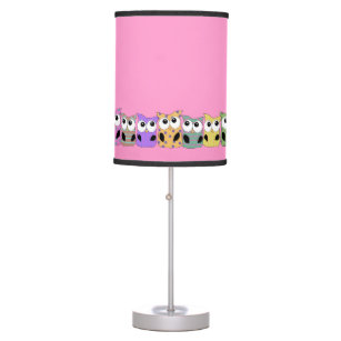Owl Line-Up-Whimsical Owls Table Lamp