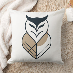OWL logo geometric design Throw Pillow