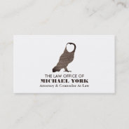 Owl Logo, Legal Professional Business Card at Zazzle