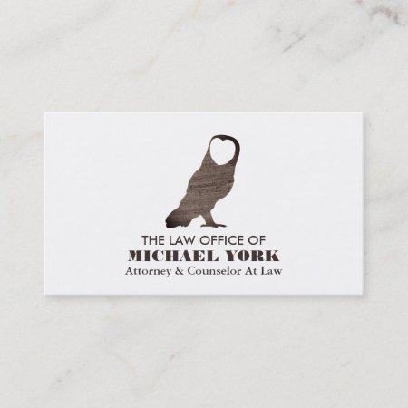 Owl Logo, Legal Professional Business Card