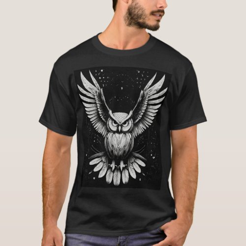 Owl logo t shirt 