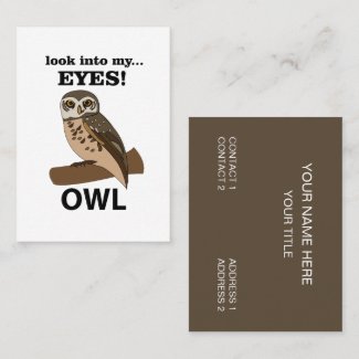 Owl Look Into My Eyes Owl