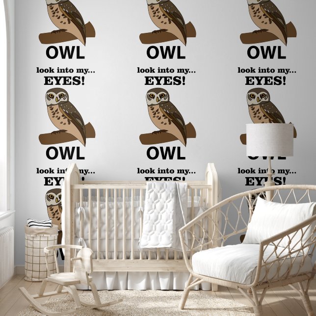 Owl Look Into My Eyes Owl Wallpaper (Kids)