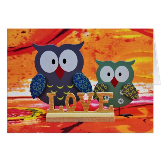 Owl love cards (Front Horizontal)