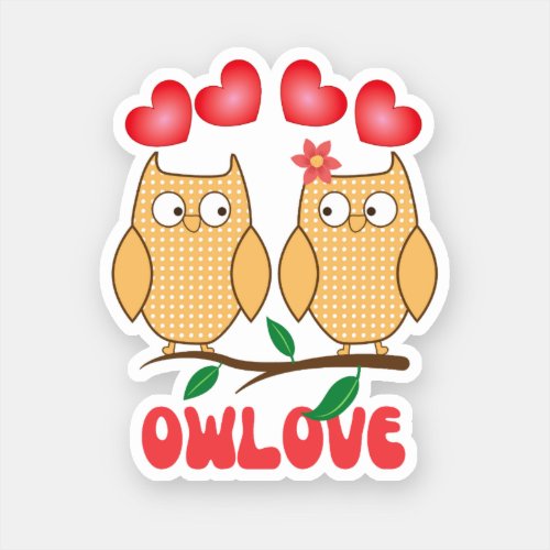 Owl Love Sticker