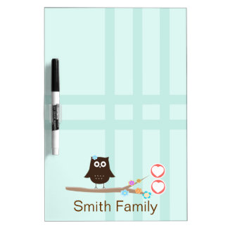 Owl Love {white board} Dry Erase Board