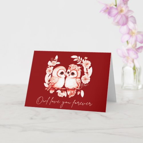 Owl Love you forever Card