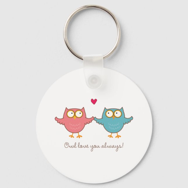 owl love you keychain (Front)
