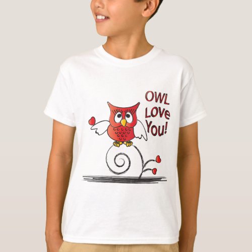 Owl Love You Valentine T_Shirt