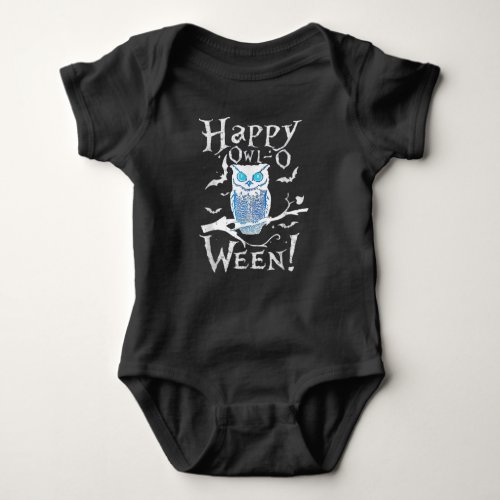 Owl Lovers  Happy Owl Funny Owl Halloween Costume Baby Bodysuit