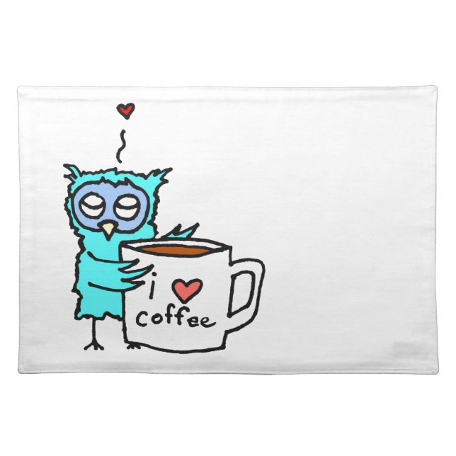 Owl Loves Coffee Placemat (Front)