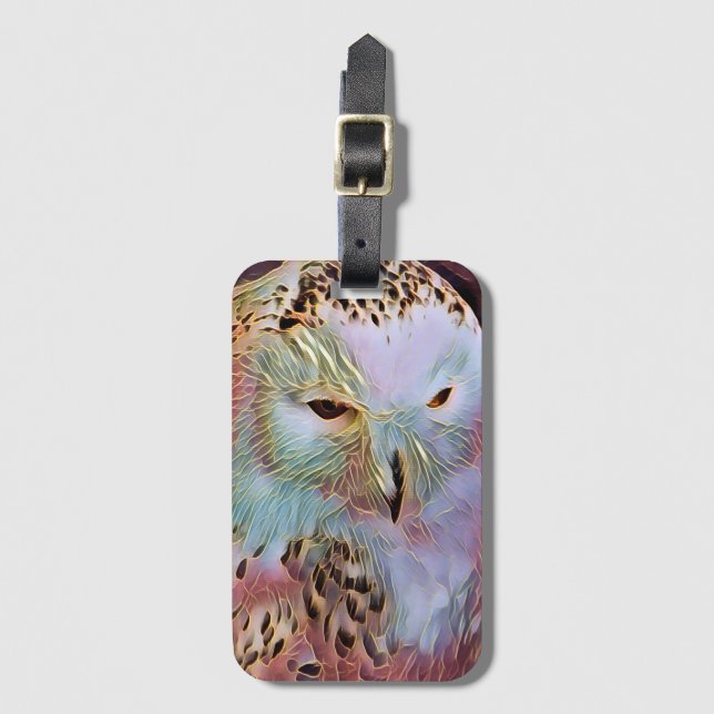 OWL LUGGAGE TAG (Front Vertical)