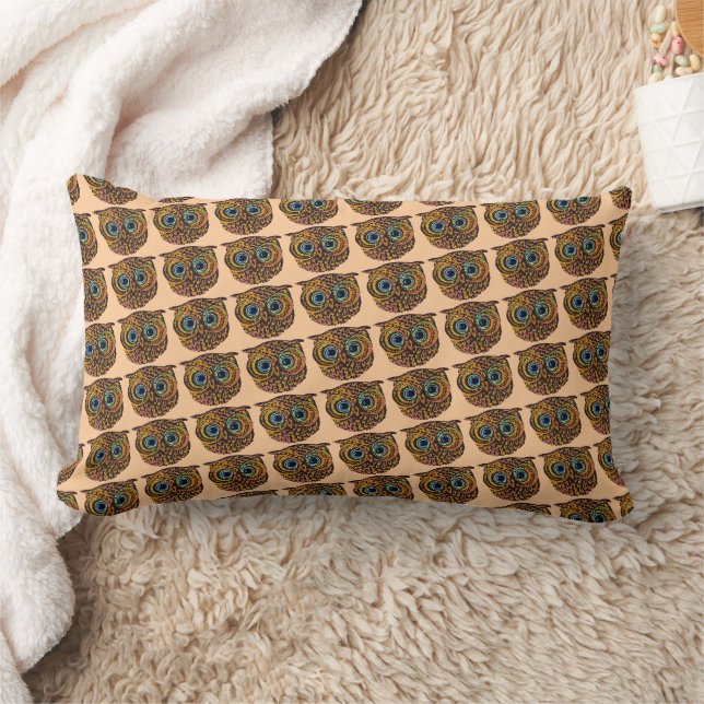Owl Lumbar Pillow (Blanket)