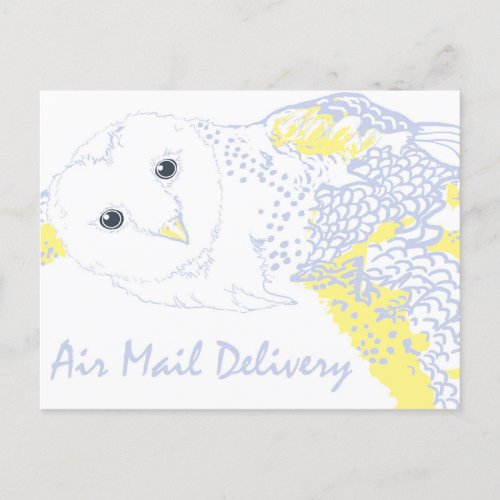 Owl mail delivery_ Hogwarts inspired Holiday Postcard