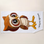 Owl-mazing kid, right here! v6 |  beach towel