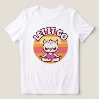 owl meditation cute  Tri-Blend shirt
