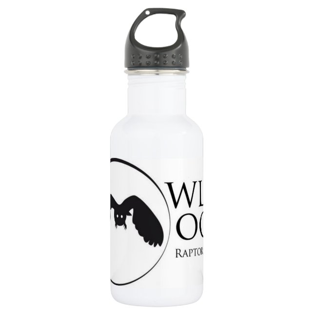 Owl Moon Logo Stainless Steel Water Bottle (Front)
