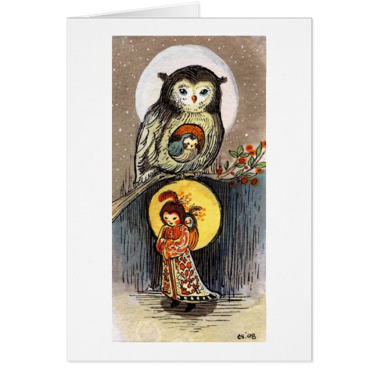 Owl Moon Night Dream- Cards (Front)