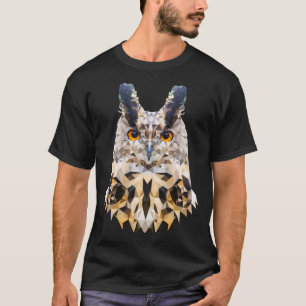 Owl Motive Proud Owl in Polygon Style WPAP Owl P T-Shirt