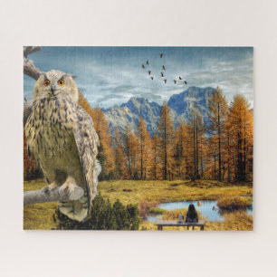 Owl Mountain Scenic Landscape Jigsaw Puzzle