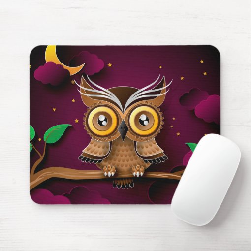 Owl Mouse Pad Zazzle