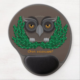 Owl mouse pad - "Got Mouse?"