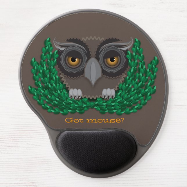 Owl mouse pad - "Got Mouse?" (Front)