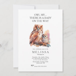 Owl My ... Cute Baby Shower invitation