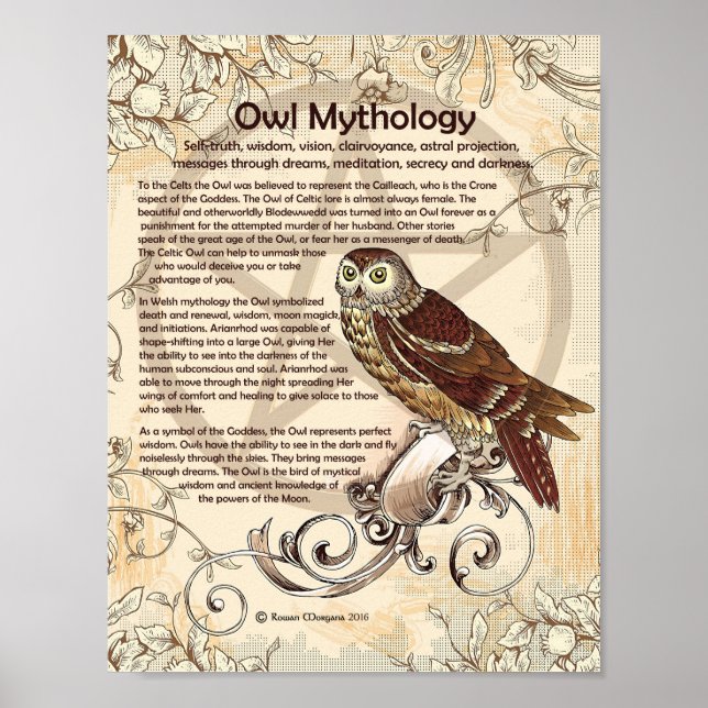 OWL MYTHOLOGY POSTER (Front)
