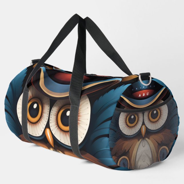 Owl Name Duffle Bag (Right Corner)