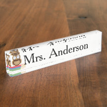 Book Desk Name Plates Zazzle