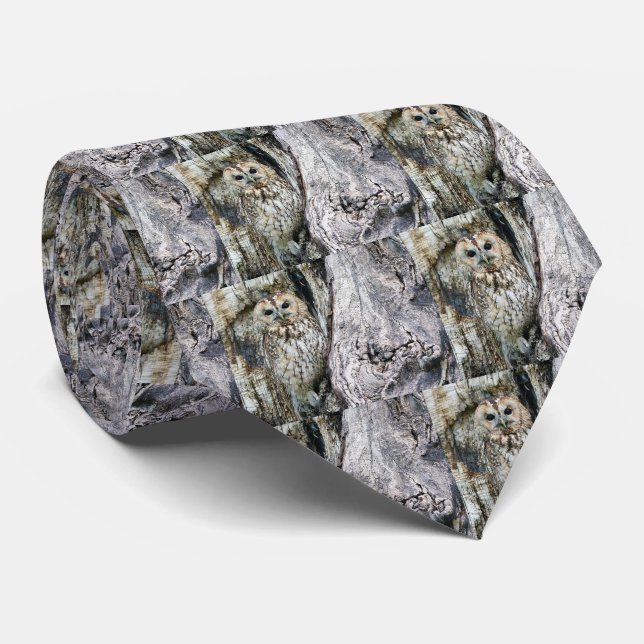 Owl Neck Tie (Rolled)