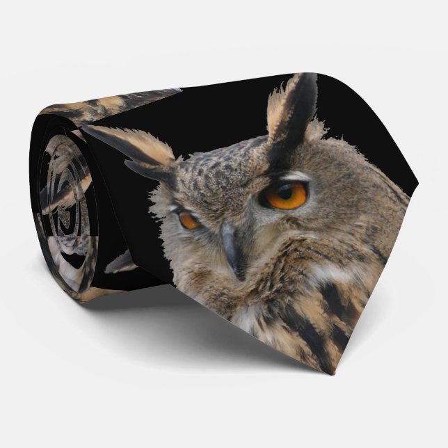 Owl Neck Tie (Rolled)
