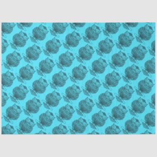 Owl (neon blue) - Tissue Paper