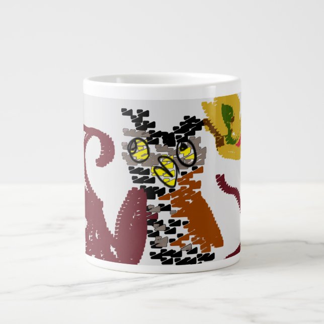 Owl night joy giant coffee mug (Front)