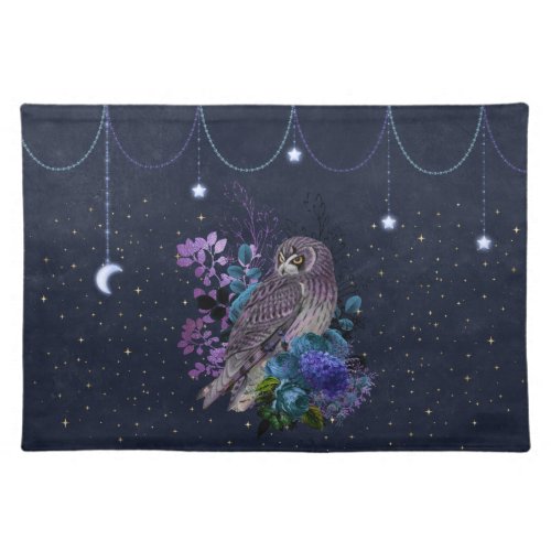 Owl Night Magick Altar Cloth Cloth Placemat