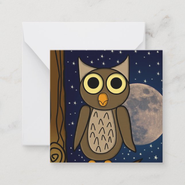 owl   note card (Front)