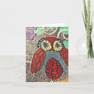 owl notecards blank