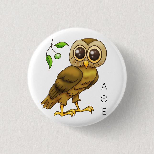 Owl of Athena Button (Front)