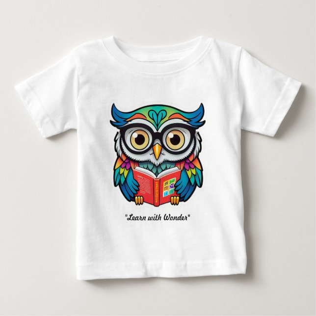 "Owl of Wisdom" Baby T-Shirt (Front)