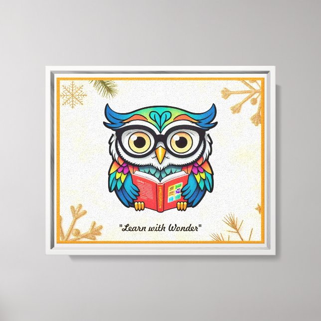 "Owl of Wisdom" Canvas Print (Front)