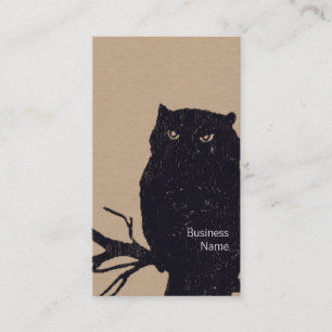 Owl on a Branch Business Card